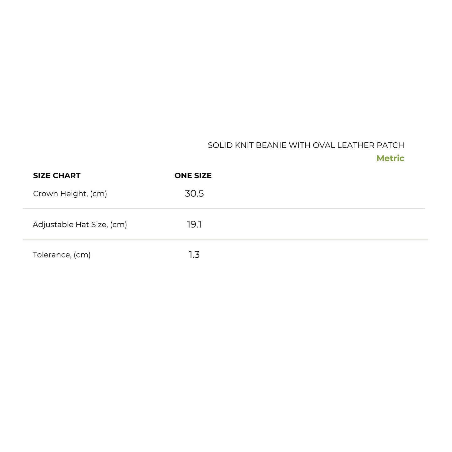 size_chart_metric